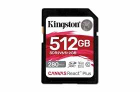 Kingston Canvas React Plus V60 SD 512GB / UHS-II / V60 / U3 / Class 10 (SDR2V6/512GB)