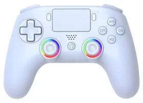 Superdrive Wireless LED Controller bílá / Herní ovladač / PS5 / PC / LED podsvícení (SA5716-2)