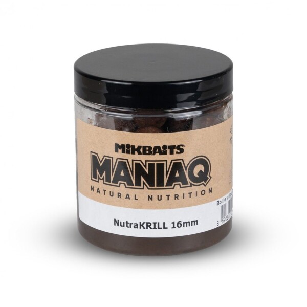 Mikbaits Boilie v dipu ManiaQ NutraKRILL 250ml - 24mm,Mikbaits Boilie v dipu ManiaQ NutraKRILL 250ml - 24mm