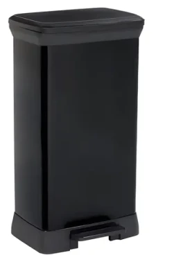 Curver Deco Bin černá / Odpadkový koš / 50 l / pedálové otevírání (187178)