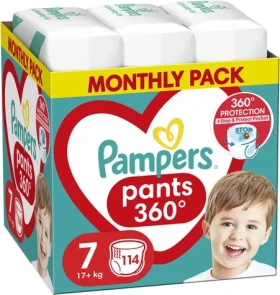 Pamper Pants 17+kg (114ks) / Plenkové kalhotky / Velikost 7 (17+kg) (8700216341653)