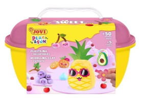 JOVI PLAYFUN plastelína, kufřík 50ks - Sweet