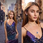 Náhrdelník Swarovski Elements Angel Wings Violet - andělská křídla, 40 cm + 5 cm (prodloužení)