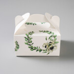 Výslužková krabice s rukojetí Oliva 13x9x7cm