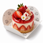 Cake star Podložka pod minidezert FLOWER bílá 10 × 10 cm 50ks