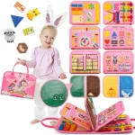 2KIDS TOYS Senzorická busy kniha Jednorožec 4