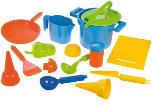 Lena Plastová sada nádobí na písek 14 dílů