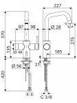 SCHELL - Grandis Elektronická dřezová baterie Grandis E, HD-M, síťové napájení, chrom 002430699