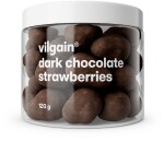 Vilgain Lyofilizované jahody v čokoládě – 3× hořká čokoláda 120 g