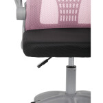 Dětská židle, výškově nastavitelná, růžová síťovina, KA-K2008 PINK