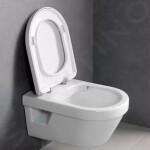 VILLEROY & BOCH - Architectura Závěsné WC, sedátko SoftClose, Rimless, s CeramicPlus, alpská bílá 5684HRR1