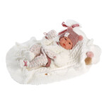 Llorens 63576 NEW BORN realistická panenka miminko celovinylovým tělem 35 cm