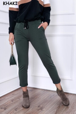 Dámské kalhoty LENA KHAKI M