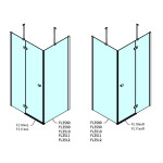 POLYSAN - FORTIS sprchové dveře 1500, čiré sklo, pravé FL1115R