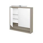 Dřevojas - Dvoudveřová galerka FOCUS GA2NOE 70 - L04 Béžová vysoký lesk 283810