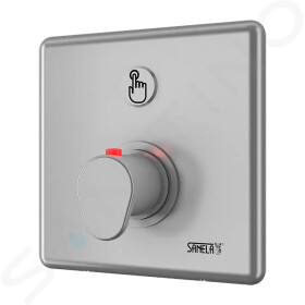 SANELA - Nerezové příslušenství Sprchová armatura s piezo tlačítkem-pro dvě vody, regulace termostatem SLZA 20PT