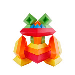 Kebo Toys Wedge it skládací pyramida duhové barvy 15 kusů