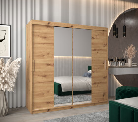 Šatní skříň Abi T1 Barva korpusu: Dub artisan, Rozměry: 200 cm, Dveře: Dub artisan