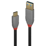 Lindy Anthra Line USB-A - USB-C 2m černá / Kabel / USB 3.2 Gen 2 / 5 A / 10 Gbit/s (36913)