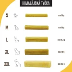 Dogsie Himalájská tyčka S / Žvýkací pamlsek pro psy / mléčný
