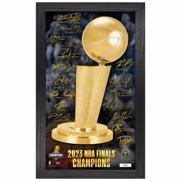 Obraz Denver Nuggets NBA 2023 Champions Signature Trophy
