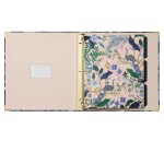 Rifle Paper Co. Kroužkový pořadač na dokumenty Peacock, modrá barva, zelená barva, zlatá barva, papír