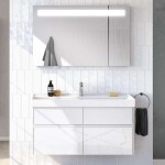 VILLEROY & BOCH - Collaro Umyvadlová skříňka, 115x55x44 cm, 4 zásuvky, Glossy White C01200DH