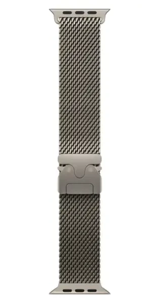 Apple Watch Milanese Loop 49 mm přírodní titan M / Řemínek milánský tah / 155–185 mm (MGHP4ZM/A)