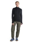 Dámská merino mikina ICEBREAKER Wmns 260 Quantum IV LS Zip, Black velikost: XS
