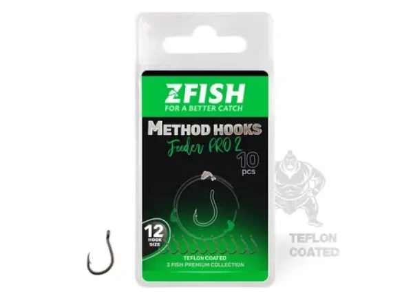 Zfish Method Feeder PRO 2 / Háček / Velikost 12 / 10 ks (ZF-3472)