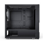 EVOLVEO M5, skříň mATX, 2x RGB ventilátor, sklo