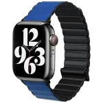 Beline Magnetic Pro černo-modrá / Pásek pro Apple Watch / 38/40/41mm / magnetický