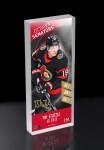 Obraz Ottawa Senators NHL Edmonton Oilers Player Ticket 3D Block Art
