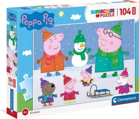 Clementoni PUZZLE Prasátko Peppa: Zima MAXI