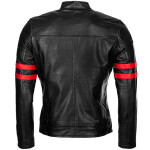 Pánská Kožená Bunda Zephyr Brixton Černá Velikost: