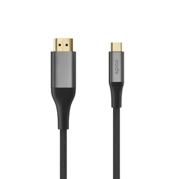 Epico UltraLink HDMI na USB-C kabel EC60 / 4K/60Hz / 2m / opletený kabel a hliníkové konektory / šedá (9915141900017)