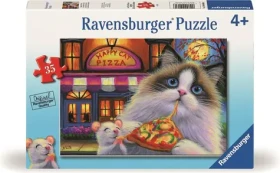 Ravensburger Puzzle:Pizza pro kočku - rozmanitost chutí