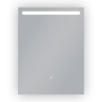 Erga Scarlet, obdélníkové LED zrcadlo 60x80cm, 460 lm, 3 barvy světla, přední osvětlení, ERG-V01-128-6080-00