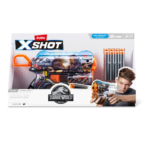 X-SHOT Jurský svět - Skins Series 1 (8 nábojů) - Sparkys