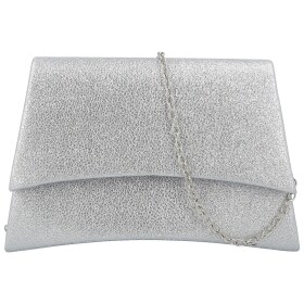 Módní dámské psaníčko Michelle Moon Roxi, stříbrné