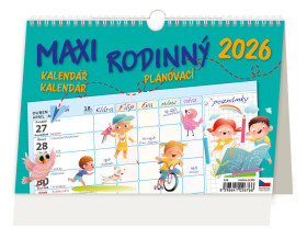 Stolní kalendář 2026 Helma - Maxi rodinný plánovací