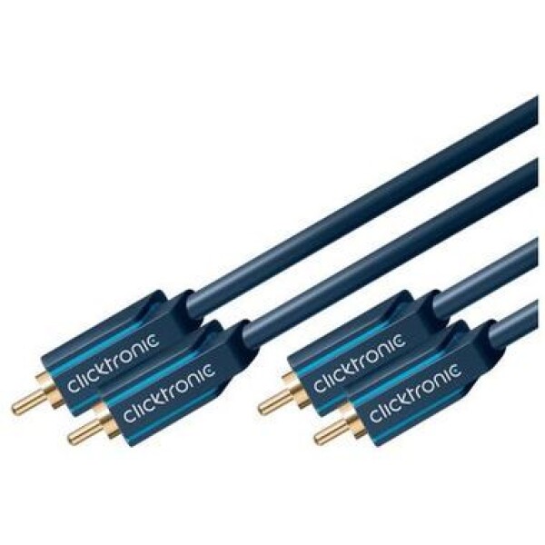 ClickTronic HQ OFC kabel 2x CINCH - 2x CINCH RCA, M/M, 2m (4040849703799)