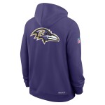 Nike Mikina Baltimore Ravens NFL Standard Issue Replay Officials Alternate Dri-FIT Hoodie Velikost: 4XL