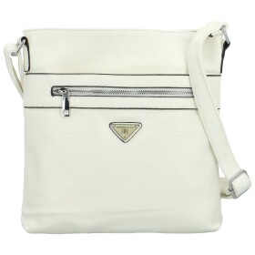 Trendy dámská koženková crossbody Laka, bílá