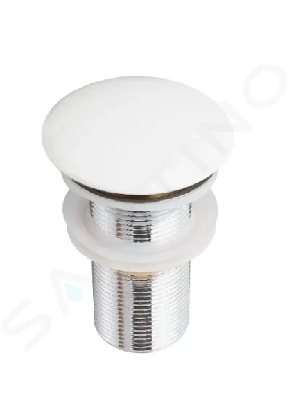 Kielle Umyvadlová výpusť, ClickClack, bez přepadu, bílá 30901031