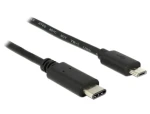 DeLock kabel USB Type-C 2.0 samec USB 2.0 Typ Micro-B samec 2.0 m / černý (83334-DE)
