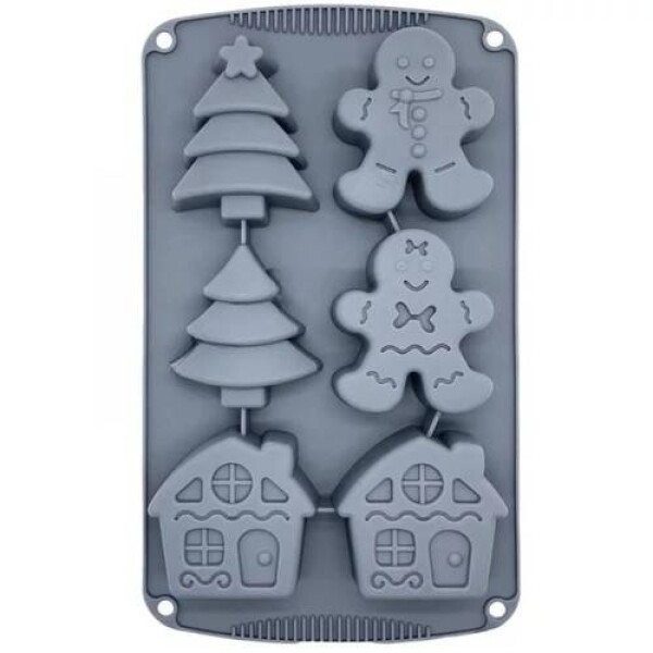 Dortisimo Silikonová forma na pečení/na mražené dezerty Vánoční motivy (na 6 ks)