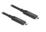 DeLock Kabel USB-C (M) - USB-C (M) 15 m / AOC / DisplayPort 1.4 / 20 V 3 A (84258)