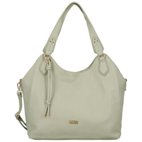 Elegantní dámská koženková kabelka na rameno Mandy, světle zelená