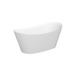 CERSANIT - Sada B719: volně stojící vana INVERTO ovál 170x80 + volně stojící baterie INVERTO chrom VIR S601-138